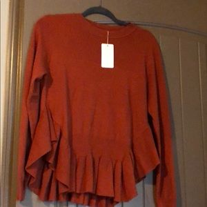 Love Marks sweater new with tags! Burnt orange